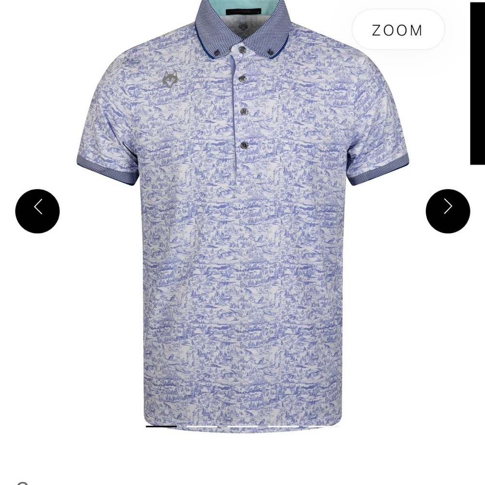Greyson Golf Shirt Never Worn NWT - Packs, and Parks Polo Arctic Size XXL
